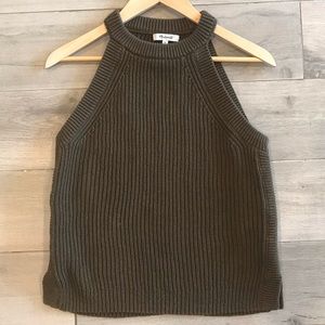 Madewell Olive Valley Sweater Tank